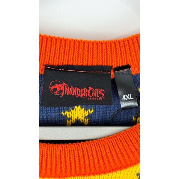 ThunderCats Ugly Christmas Sweater Unisex Size 4XL Knit Jumper New Cartoon TV - Picture 5 of 9